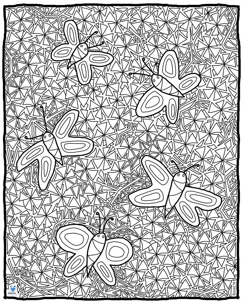 Colouring Sheet by Adwaita Das for The Health Collective